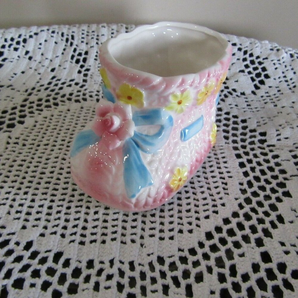 Vintage Baby Ceramic Ornament flower arrangement container